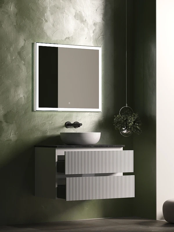 Тумба под раковину Sancos Snob R 100 SNR100W подвесная Bianco МДФ / ЛДСП