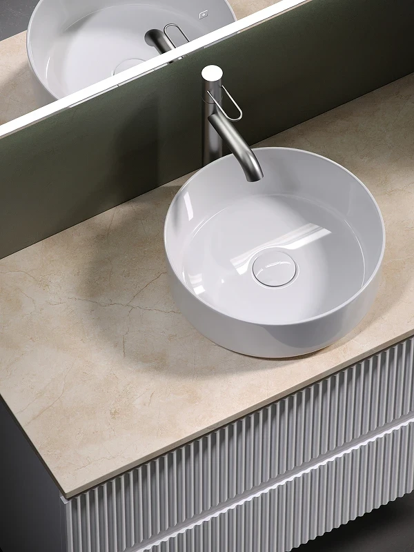 Тумба под раковину Sancos Snob R 100 SNR100W подвесная Bianco МДФ / ЛДСП