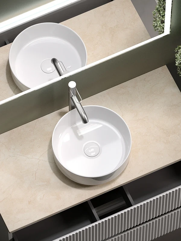 Тумба под раковину Sancos Snob R 100 SNR100W подвесная Bianco МДФ / ЛДСП