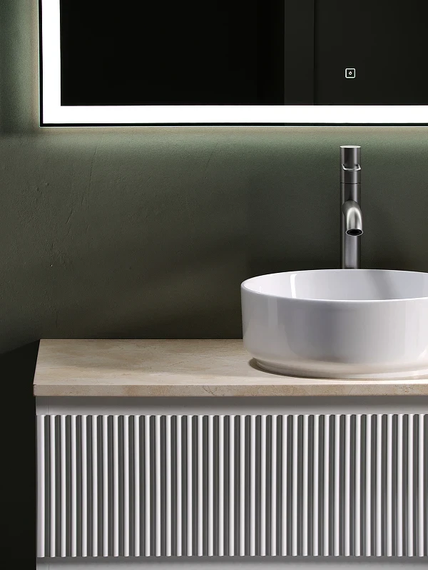 Тумба под раковину Sancos Snob R 100 SNR100W подвесная Bianco МДФ / ЛДСП