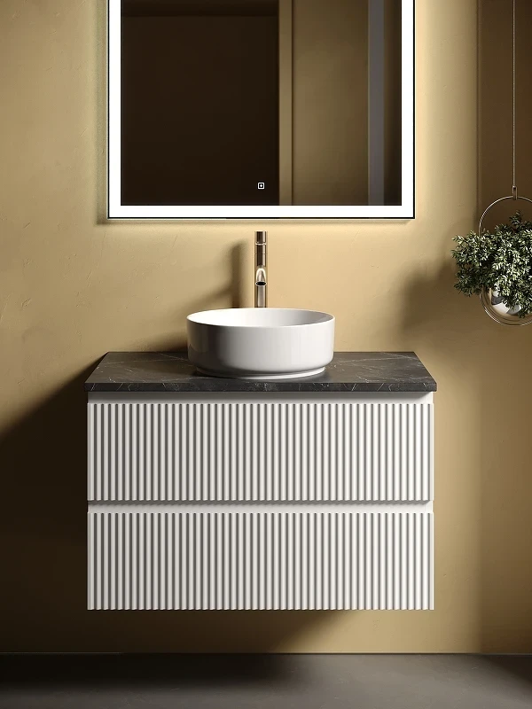 Тумба под раковину Sancos Snob R 100 SNR100W подвесная Bianco МДФ / ЛДСП