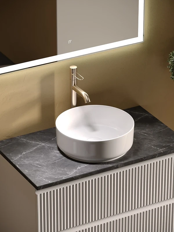 Тумба под раковину Sancos Snob R 100 SNR100W подвесная Bianco МДФ / ЛДСП