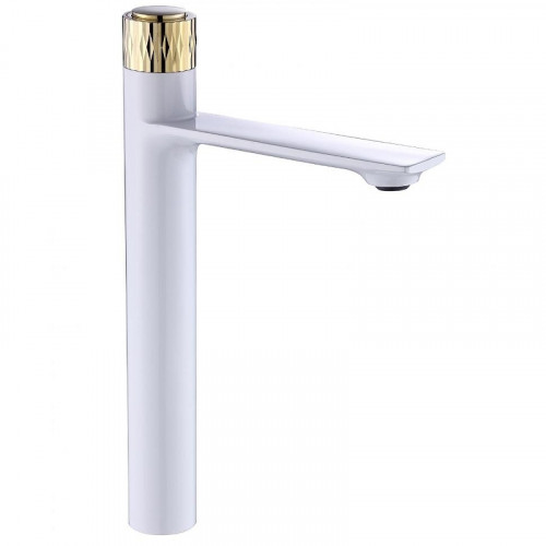 Смеситель для раковины Savol S-601810GWB цвет Белый Золото