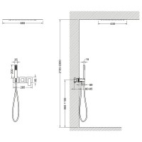 Душевая система Timo Selene SX-2129/17SM Золото матовое латунь встраиваемый