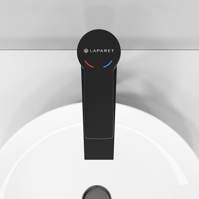 Смеситель для раковины Laparet Alamera N2016229LPT Черный латунь