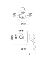 Смеситель для душа Fiore Jafar 47ZZ5130