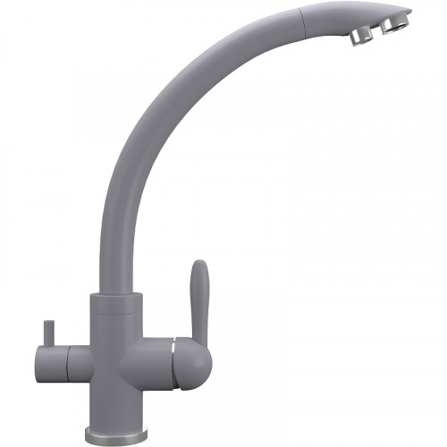 Смеситель для кухни Ulgran Quartz UQ-017-05 Бетон латунь