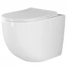 Унитаз Ceramicanova Mia Rimless CN1810 приставной с сиденьем Микролифт фаянс приставной