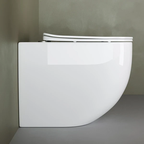 Унитаз Ceramicanova Mia Rimless CN1810 приставной с сиденьем Микролифт фаянс приставной