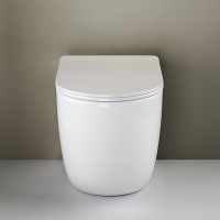 Унитаз Ceramicanova Mia Rimless CN1810 приставной с сиденьем Микролифт фаянс приставной