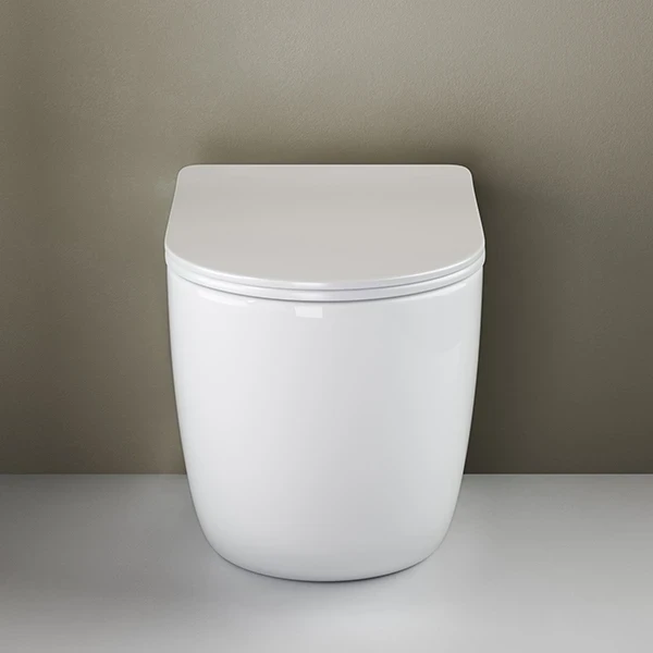 Унитаз Ceramicanova Mia Rimless CN1810 приставной с сиденьем Микролифт фаянс приставной
