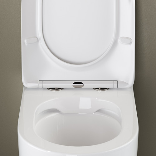 Унитаз Ceramicanova Mia Rimless CN1810 приставной с сиденьем Микролифт фаянс приставной