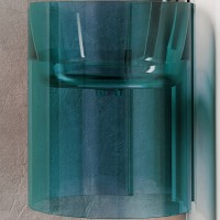 Раковина Abber Kristall 42 AT2705Aquamarin Бирюзовая полиэфирная смола подвесная