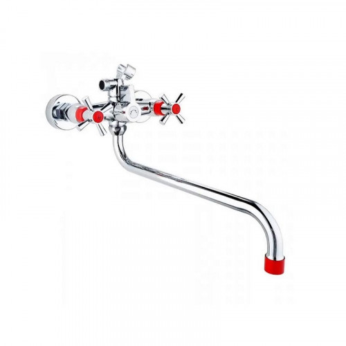 Смеситель для ванны Plstart PL2218-10 универсальный цвет Хром Красный