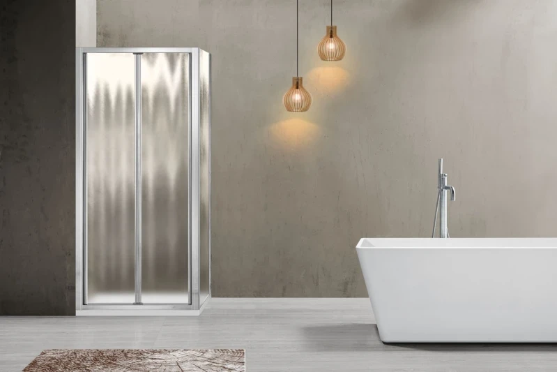 Душевой уголок Vincea Garda VSR-1G9080CH 80x90 профиль Хром стекло шиншилла