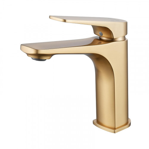 Смеситель для раковины Shevanik S4201G цвет Золотой сатин