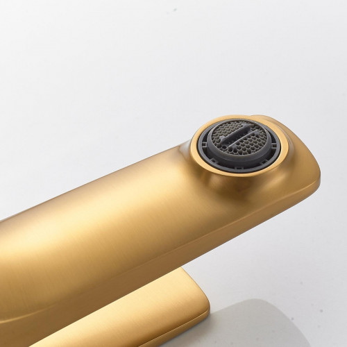 Смеситель для раковины Shevanik S4201G цвет Золотой сатин