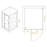 Душевой уголок RGW Passage 100x120 350807802-11 профиль цвет Хром стекло прозрачное