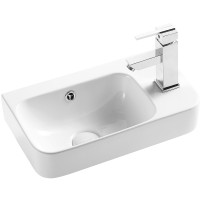 Раковина WeltWasser Aisbach 5117 R 45 10000003971 Белый глянец фаянс подвесная