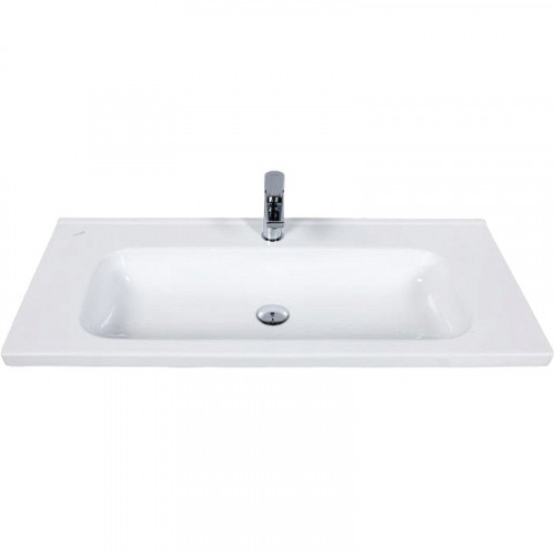 Раковина Creavit Ideal 80 ID080-00CB00E-0000 Белая фарфор подвесная, полувстраиваемая