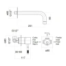 Смеситель для раковины Webert Rimini RI830606794 Золото матовое латунь