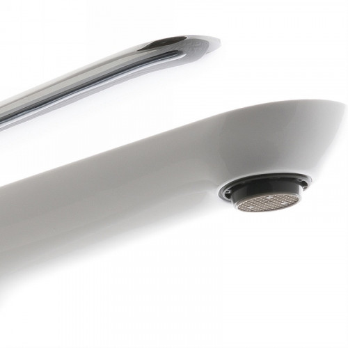 Смеситель для раковины Lemark Melange LM4906CW Белый Хром латунь