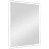 Зеркальный шкаф Reflection Cube 500х800 RF2218CB с подсветкой Белый матовый МДФ / ЛДСП, стекло