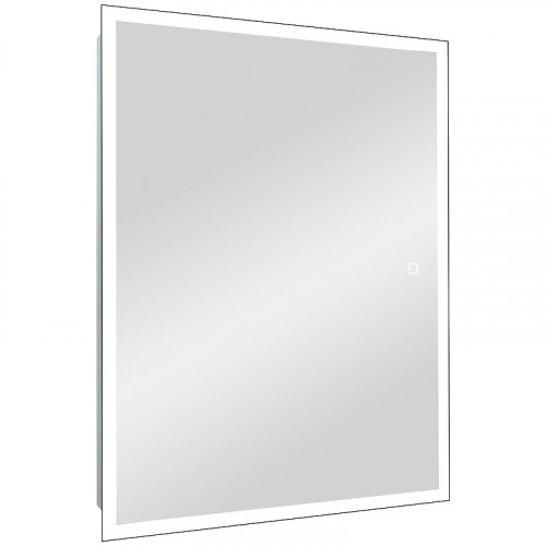 Зеркальный шкаф Reflection Cube 500х800 RF2218CB с подсветкой Белый матовый МДФ / ЛДСП, стекло