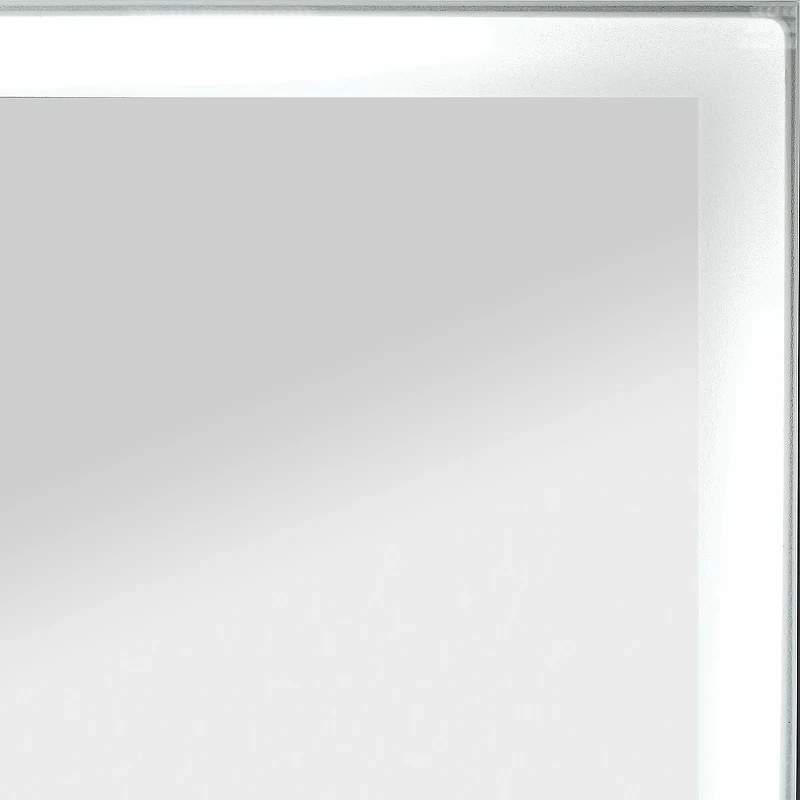 Зеркальный шкаф Reflection Cube 500х800 RF2218CB с подсветкой Белый матовый МДФ / ЛДСП, стекло