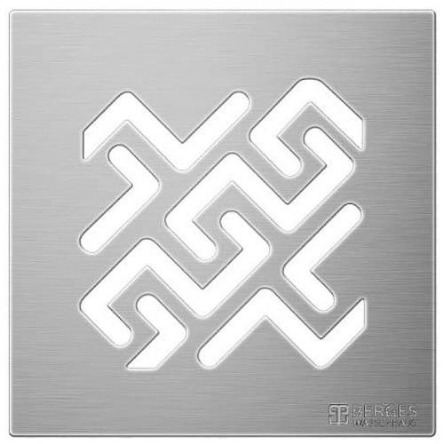 Душевой трап Berges Zentrum Antik 100x100 090364 с решеткой Хром матовый