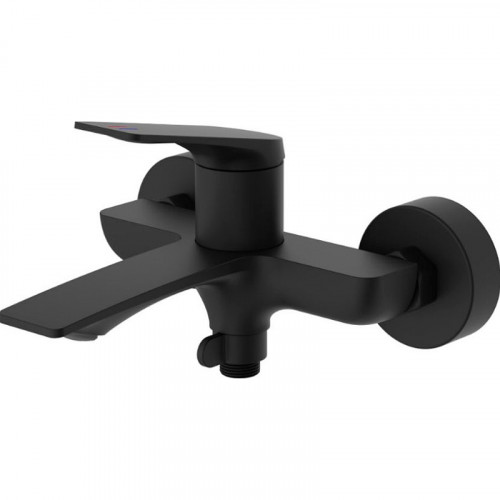 Смеситель для ванны Haiba HB60816-7 Черный матовый латунь на стену