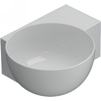 Раковина Globo T-Edge 40 R TE040BI*0 Белая фарфор подвесная, накладная