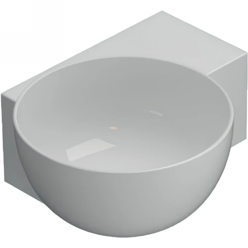 Раковина Globo T-Edge 40 R TE040BI*0 Белая фарфор подвесная, накладная