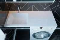 Раковина Madera Kamilla 110 L 4627173210041 с местом под стиральную машину Белая