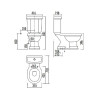 Унитаз-компакт Creavit Klasik KL300-11CB00E-0000 Белый без бачка и сиденья