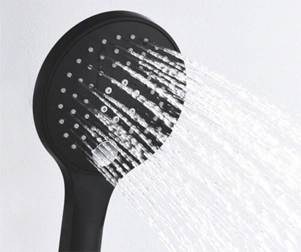 Душевая система WasserKRAFT Elbe A177477 с термостатом Черная матовая латунь встраиваемый