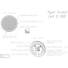 Зеркало Dreja Luno 60 99.2008 с подсветкой с сенсорным выключателем и подогревом МДФ / ЛДСП, стекло