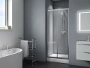 Душевая дверь BelBagno Due 120 DUE-BF-1-120-C-Cr профиль Хром стекло прозрачное
