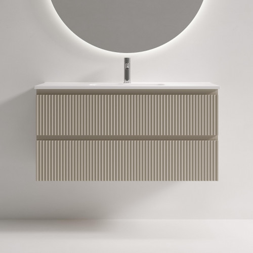 Тумба под раковину Sancos Snob R 100 SNR100/39CE подвесная цвет Beige Soft