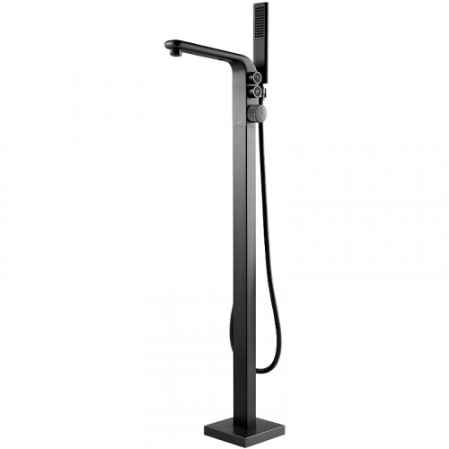 Смеситель для ванны Black&amp;White Universe U7642GM 7642GM Gun Metal латунь на пол