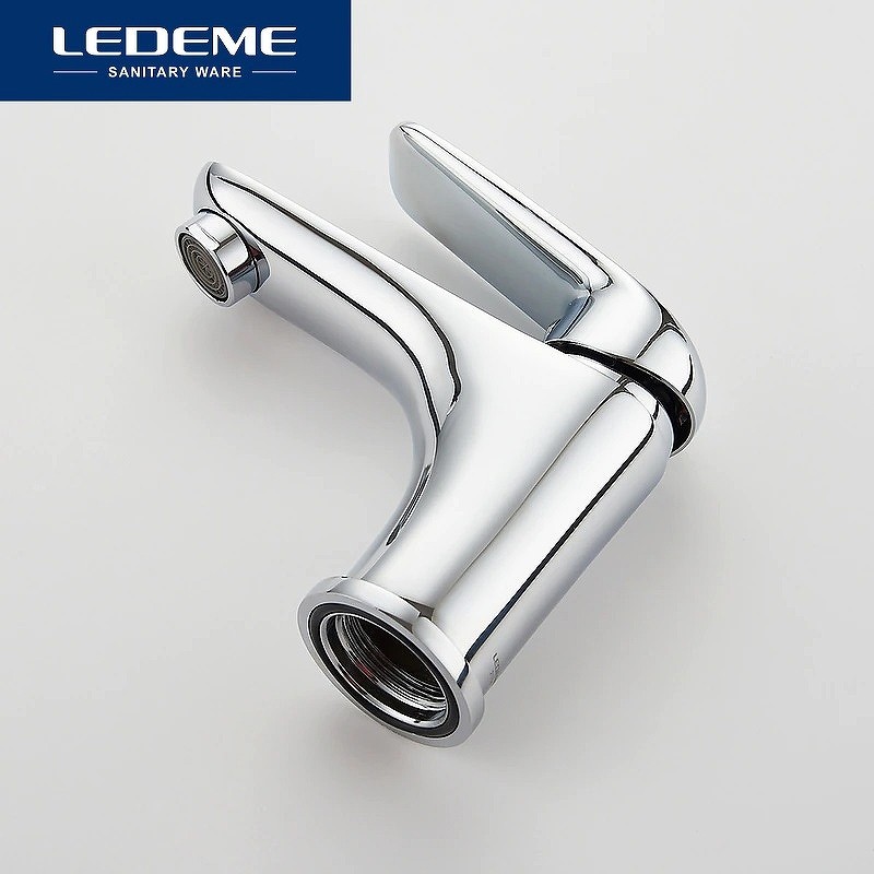 Смеситель для раковины Ledeme H48 1048L Хром латунь