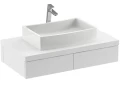 Раковина-чаша Ravak Formy 02 50 XJM01250000 Белая искусственный камень (литьевой мрамор) накладная