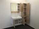 Зеркальный шкаф Comforty Рига 70 00004142212 Дуб сонома МДФ / ЛДСП, стекло