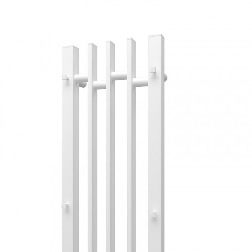 Электрический полотенцесушитель APEXTERMO Delta 800x180 DL10183WM с крючками цвет Белый матовый