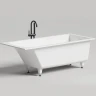 Ванна из искусственного камня Salini Cascata Kit 180х80 104523M Белая матовая