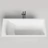 Ванна из искусственного камня Salini Cascata Kit 180х80 104523M Белая матовая
