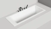 Ванна из искусственного камня Salini Cascata Kit 180х80 104523M Белая матовая