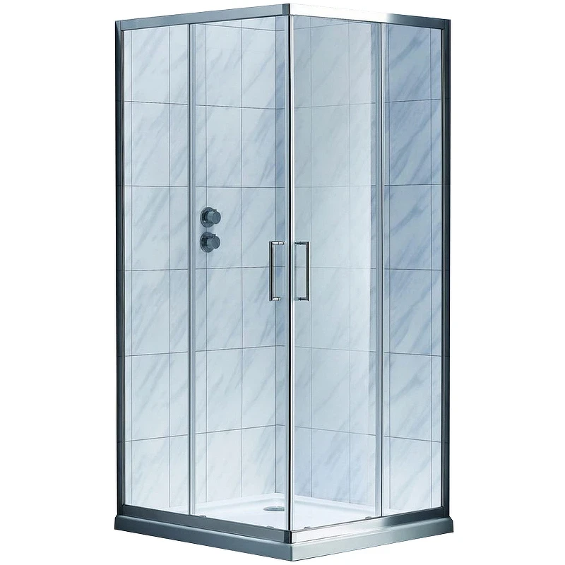 Душевой уголок Koller Pool Aqua Line 90X90 S90SC профиль Хром стекло прозрачное