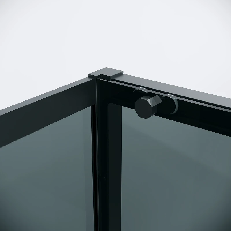 Душевой уголок Grossman Style 130х90 120.K33.05.1390.21.10 профиль Черный матовый стекло тонированное