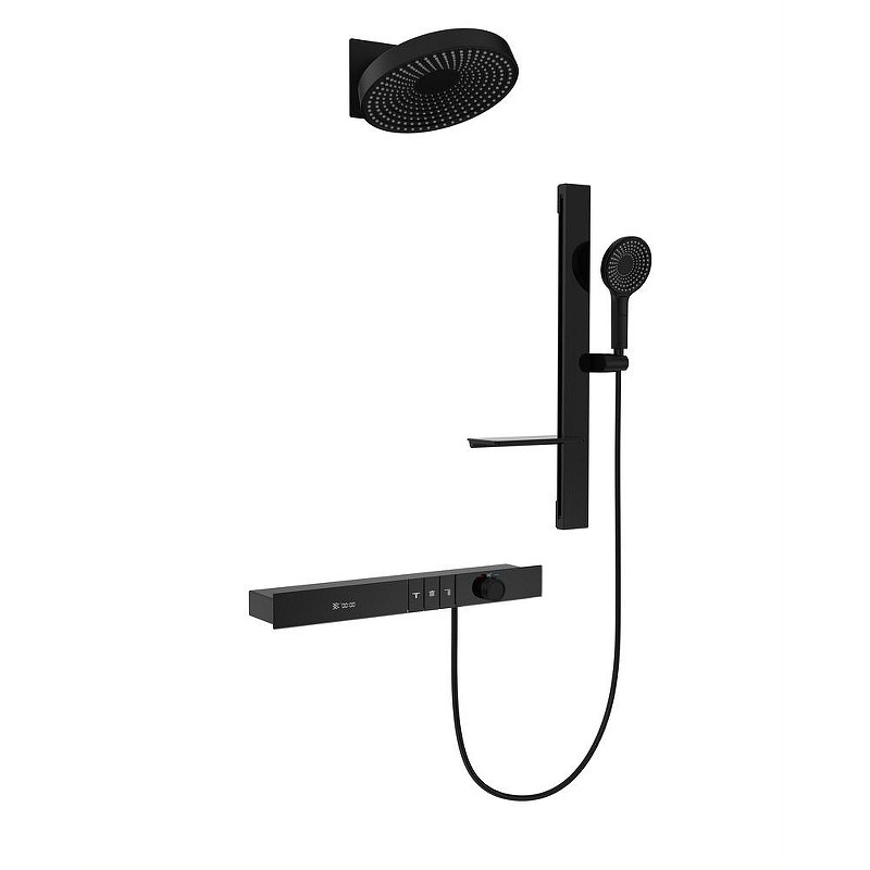 Душевая система Black&White Gravity GH-9025N-MB 9025MB с термостатом цвет Черный матовый
